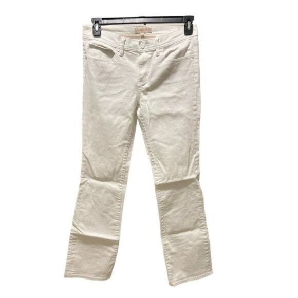 Tory Burch Classic Tory Boot White Bootcut Jeans Size 28 - Picture 1 of 9